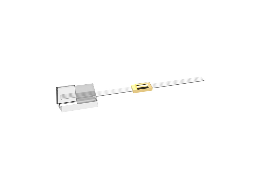 fiber ribbon with irregular feedthrough